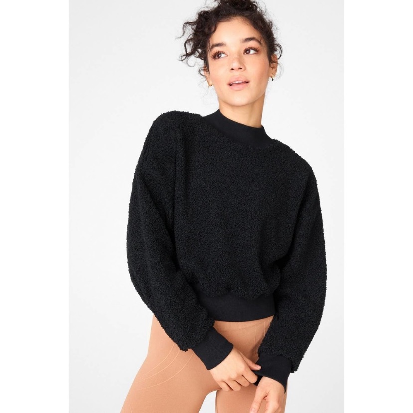 Fabletics Crop Pullover Mock Neck